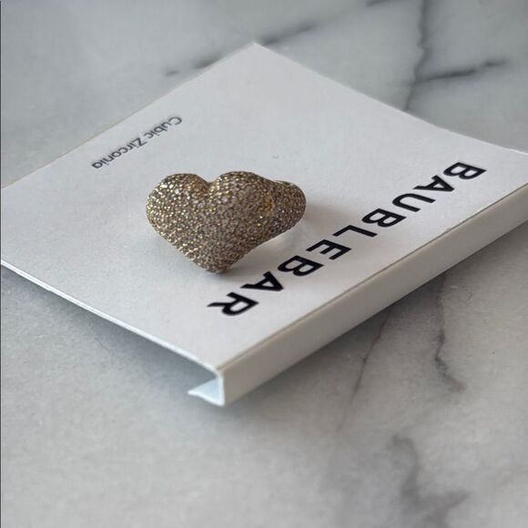 NWT Baublebar Hope Heart Pave ring size 7 - Picture 1 of 6